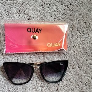 Quay Australia Black Modern Sunglasses
